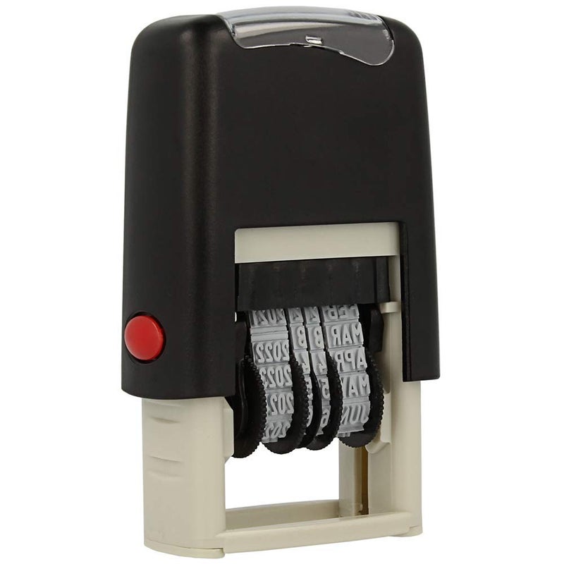 ExcelMark Paid - Self-Inking Rubber Date Stamp - Compact Size (Blue Ink) - Image 5